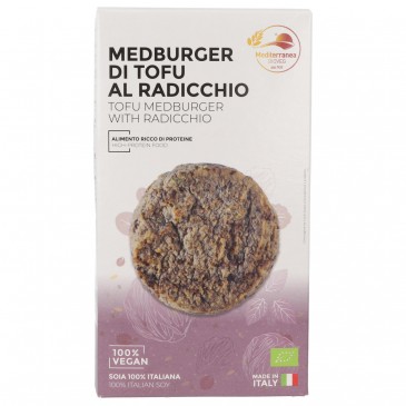 MedBurger Di Tofu Con Radicchio Bio Vegan 180g Marca Mediterranea Bioveg