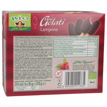 MINI GELATI LAMPONE CIOCCOLASTO STECCO 35G X 6 RACHELLI