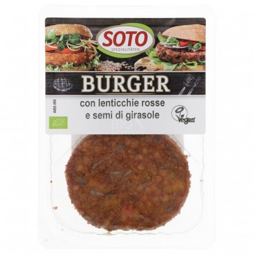 BURGER LENTICCHIE & GIRASOLE 160G SOTO