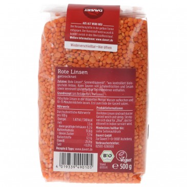 Lenticchie Rosse Decorticate 500g