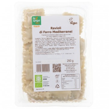 RAVIOLI DI FARRO BIO VEGETALI 250GR LA SPIGA