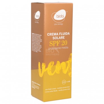 Crema fluida solare naturale protezione media