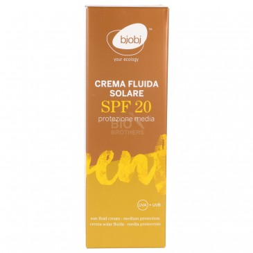 Crema fluida solare naturale protezione media