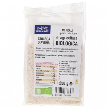 CRUSCA AVENA 250G SOTTOLESTELLE