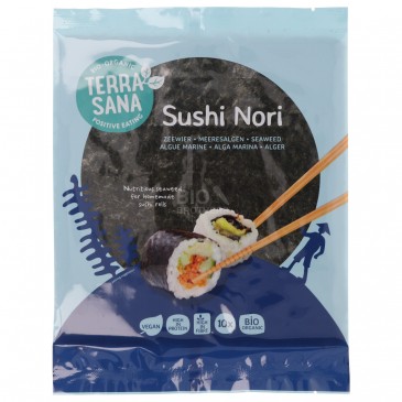 NORI IN FOGLI BIO PER SUSHI 10PZ 25G TERRASANA