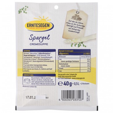 ZUPPA ASPARAGI BIO BUSTINA 40G ERNTESEGEN