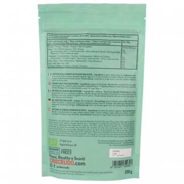 PROTEINE DELLA CANAPA PLV 250G CIBOCRUDO