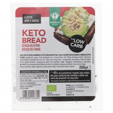 KETO BREAD S/GLUT. BIO 200GR