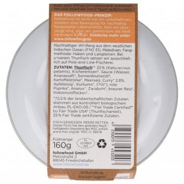 INSALATA CON TONNO INDIA CURRY BIO 160G