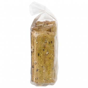 Crackers di farro rustici piccanti con semi