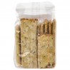 Crackers di farro rustici piccanti con semi