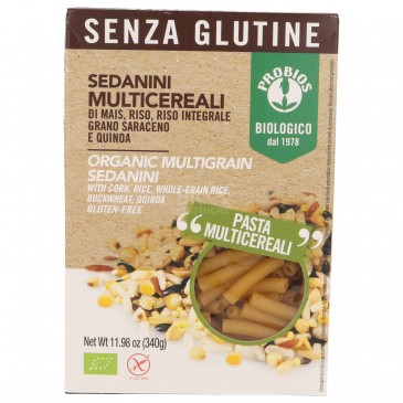 Sedanini multicereali  di mais,riso,riso integrale grano saraceno e quinoa