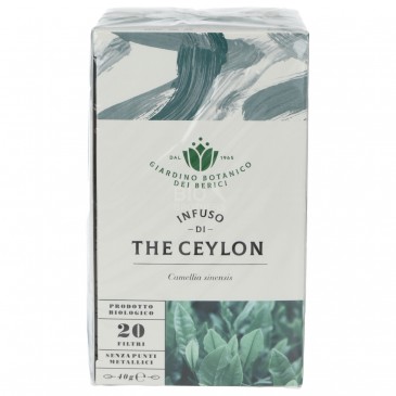 infuso in filtri tè nero ceylon biologico 20 filtri 40g Giardino botanico  dei berici