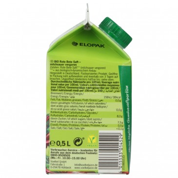 SUCCO BARBABIETOLA 500ML VOELKEL