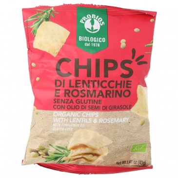 CHIPS LENTICCHIE&ROSMARIN 40G SGLUT